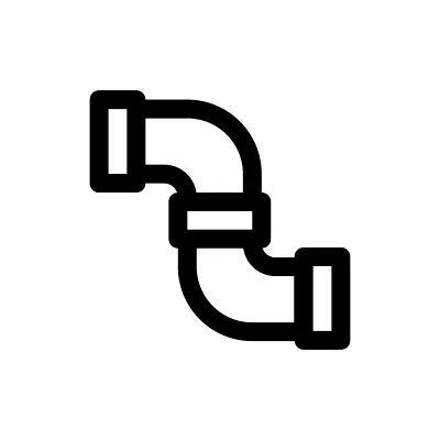 Plumbing pipe icon